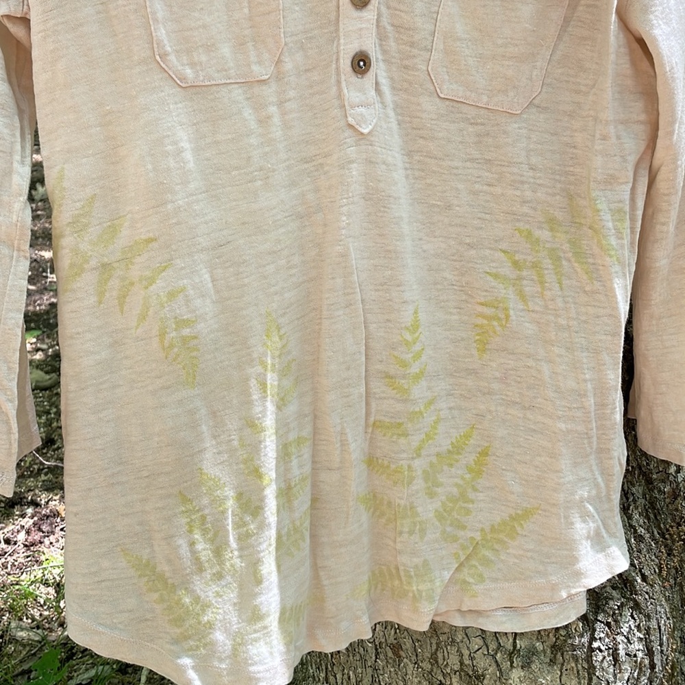 Willi Smith Botically Dyed Linen Tunic - image 4